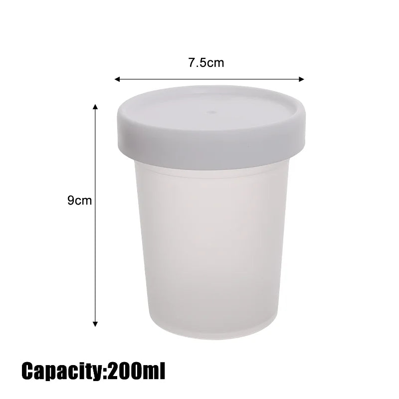 10/1PCS Pudding Cups Dessert Cup with Lids Transparent Reusable Ice Cream Bowls Sealed Cake Storage Box Snacks Yogurt Container