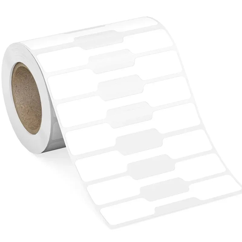 500pcs Paper Price Tags Jewelry Tags Self Adhesive Blank Labels Display Card Packaging Sticker Necklace Earring Bracelet DIY