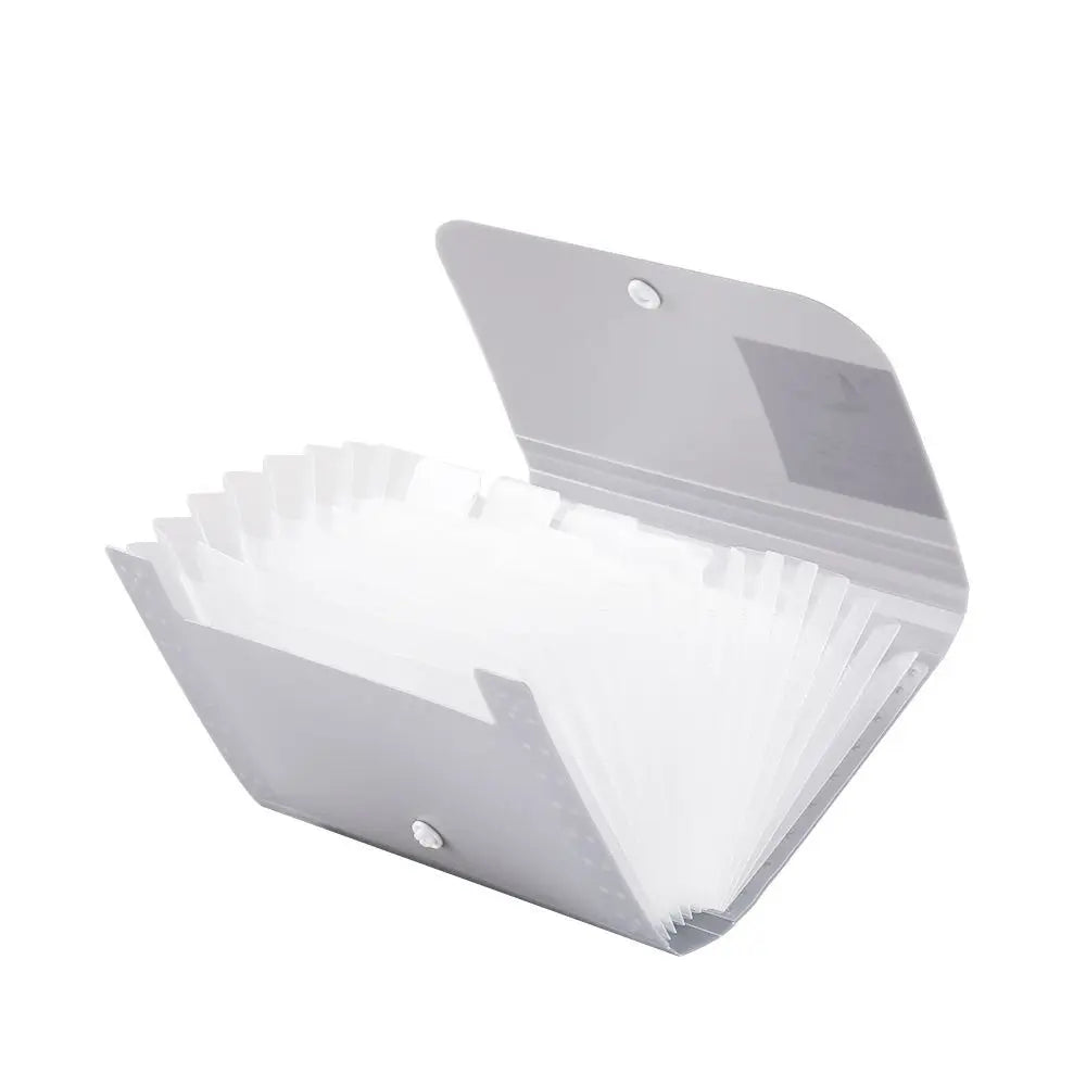 13 Pockets A6 Accordion Storage Pockets Paper Organizer File Classify Filing Box Document Holder Self Standing Briefcase