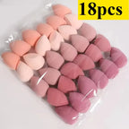 4/7/18 Piece Makeup Sponge Set Suitable for Liquid BB Cream Powder Application Makeup Egg Dry Wet Dual-Use Powder Puff Girl