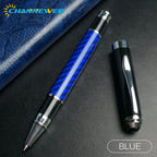 STONEGO Carbon Fiber Signature Pen, Premium Metal Gel Ink Pens Micro Point 0.5mm Black Ink Smooth Writing Ball Pen
