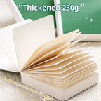 Borrence 58Sheets Drawing Notebook Sketchbook Handheld 230g Portable Watercolor Paper Coloring Book Oil Paint Gouache Notepad