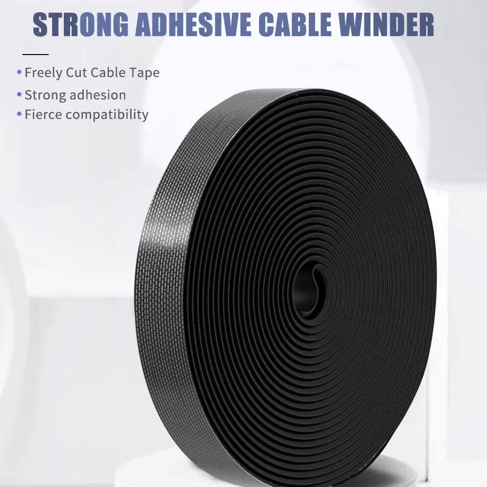 1/2/3/5M Cable Organizer USB Cable Management Protector Earphone Mouse Cord Ties Management Phone Accessory For iPhone Samsung
