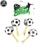 Soccer Party Disposable Tableware Paper Plates Cups Napkins Tablecloth Soccer Birthday Party Decoration