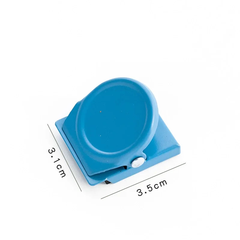 1pcs Mini Magnet Clamp Multi Color Magnetic Paper Clip for Fridge File Index Photo Memo Office School A7127