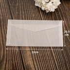 50pcs/lot Translucent Envelopes for Wedding Invitation European Style Sulfuric Acid Paper Envelope Business Storage Bag Envelope