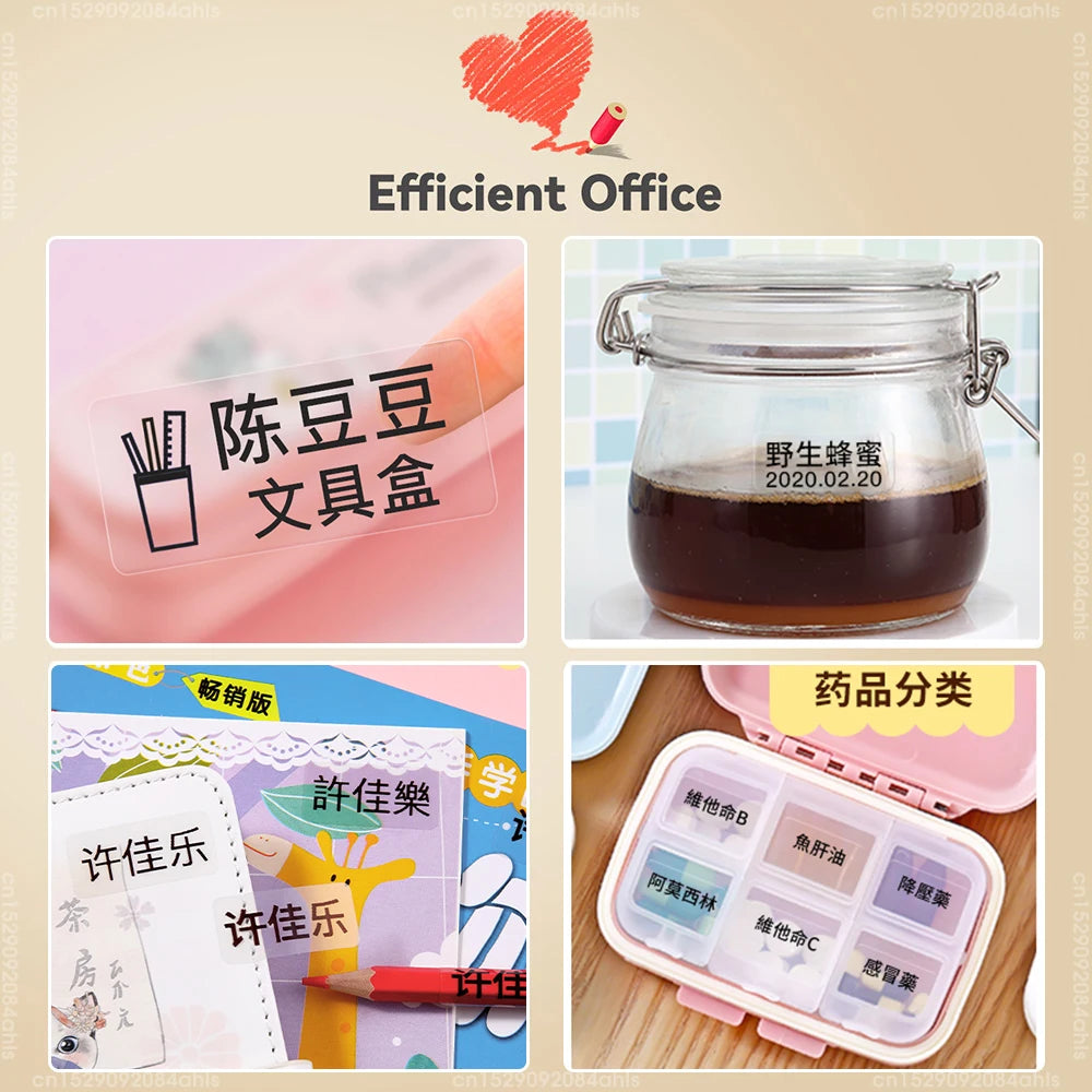 Wireless Bluetooth Label Printer Portable Thermal Printer Marklife P15 Inkless Labeling Machine Mini Label Maker P15 Sticker