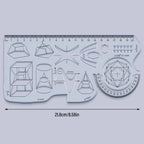 Rotary Multi-function Geometric Drawing Ruler Protractor Learning Measuring Tool Creative Stationery Gift School Office Supplies