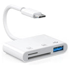 New 5 In 1 SD Card Reader USB HUB for iPhone 12 13 14 15 16 17 Huawei USB 3.0 Type C to SD TF Card Memory Reader OTG Adapter