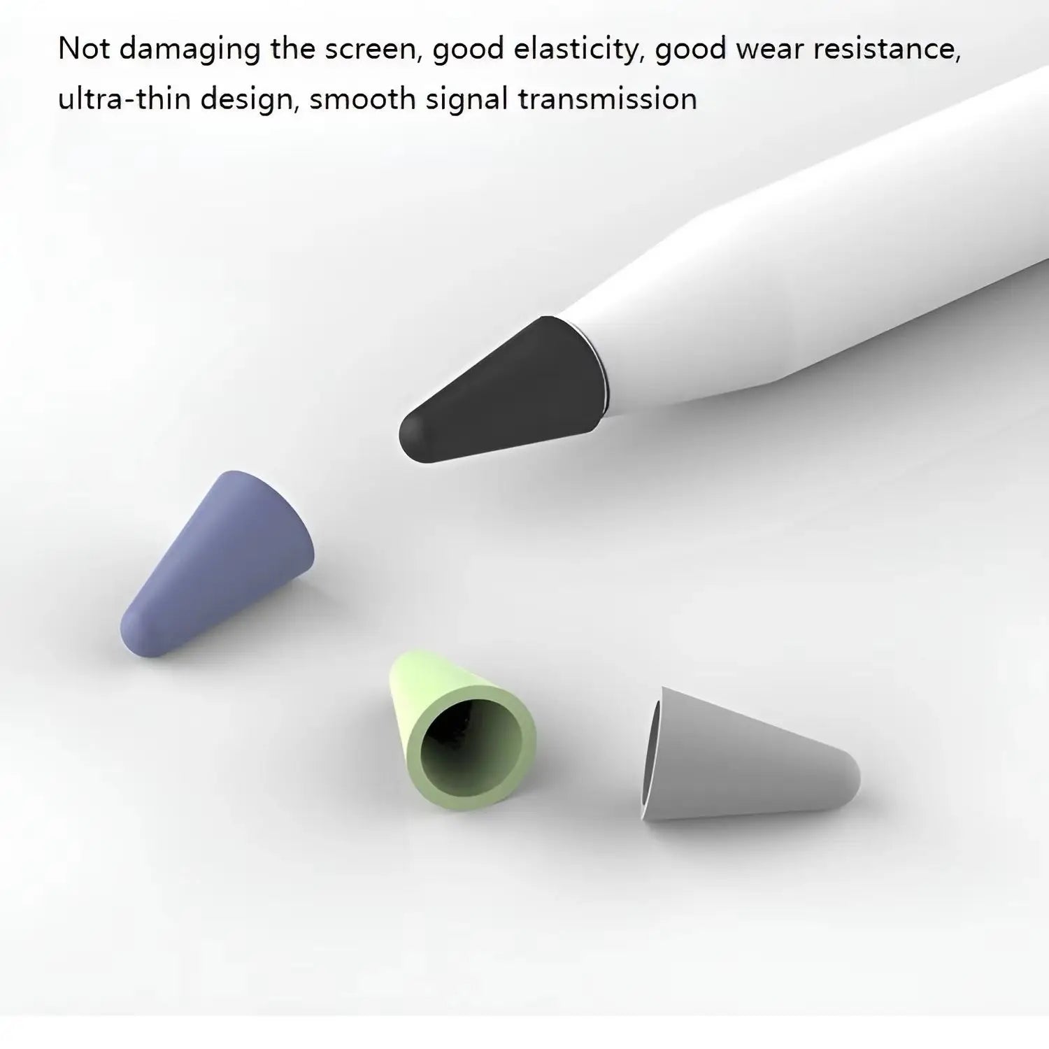 8pcs Soft Silicone Nib Cover For Apple Pencil 1 2 Tip Case Sleeve For Apple Pencil 1st 2nd Gen Touchscreen Stylus Pen Nib Case