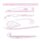 French Curve Ruler Set Tailor Pattern Making Clothes Drawing Template Fashion Design Measure Ruler for Tailors Designers