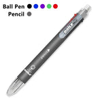 5-Color 0.7mm Ballpoint Pen And 0.5mm Automatic Pencil 6-in-1 Set Creative Writing Office And School Tool