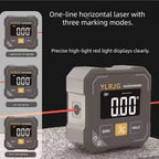 Four-Side Magnetic Digital Angle Gauge With Laser Electronic Protractor Horizontometer Inclinometer Angle Ruler Slope Measuring