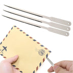 1/3Pcs Stainless Steel Letter Opener Envelope Slitter Paper Knife Office School Home Mail Opening Tool Durable Stationery Gift