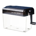 Professional Mini Manual Paper Shredder Hand Crank Non-slip Base Paper Sharper ABS Transparent Document Destroyer Office