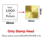 Custom Brass Wax Seal Stamp Personalized LOGO 25/30/40/50mm Round/Square Wax Sealing Head For Wedding Invitation Card Decor Seal