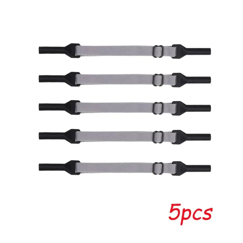 1/5pcs Change Size Sport Eyewear Strap Non Slip Anti Drop Fixer Glasses Cord Elastic Silicone Rope for Kid Adults Glasses Strap