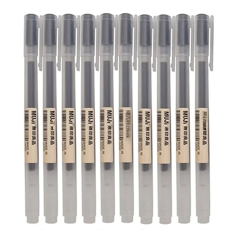 6/8Pcs/Set MUJIs Gel Pen Black/Red/Blue 0.38/0.5mm Ink Japan Color Pen Office School Ballpoint Pen Japanese Kawaii Stationery