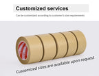 23M Biodegradable Eco Friendly Kraft Paper Tape Brown Wet Water Activated Reinforced Gummed Adhesive Tape for Painting Fixed