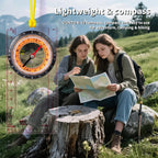Multifunctional Equipment Guiding Tools Transparent Plastic Compass Map Ruler Hiking Camping Survival Outdoor Hiking Accessories