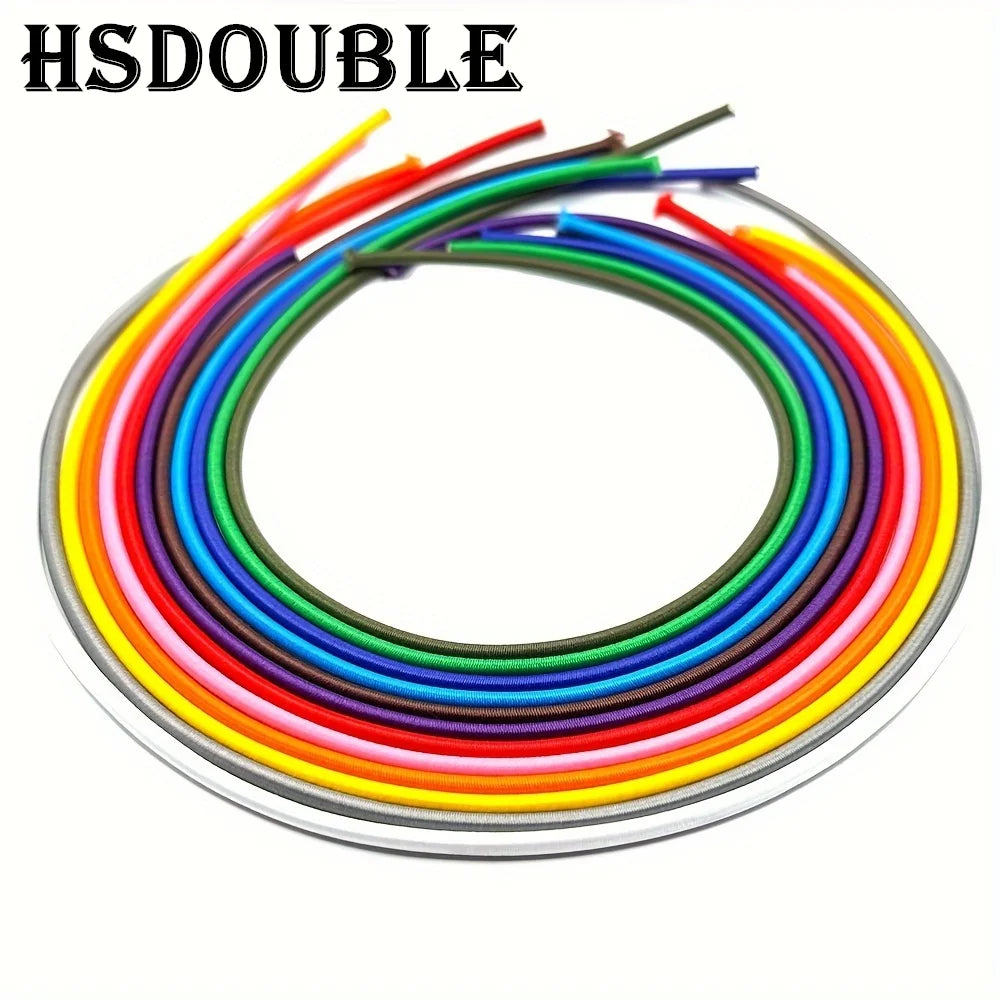 3 Yards 3mm Round Elastics Bungee Shock Cord Elastic Rope Rubber Band Strap String Cordon Shoelaces Sewing Accessories