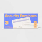 125ct White Gummed Flap Security Envelopes 4 By 9.5 Inch, Privacy Tint For Mailing Bills And Documents