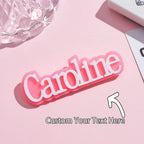A custom acrylic letter brooch, personalized name brooch, a gift for family members, friends or loved ones on special occasions