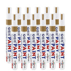 1/3/6/12 Colors Permanent Paint Marker White/Gold/silver Markers for Car Tire Tread Rubber Fabric Paint Metal Paint Marker Pens
