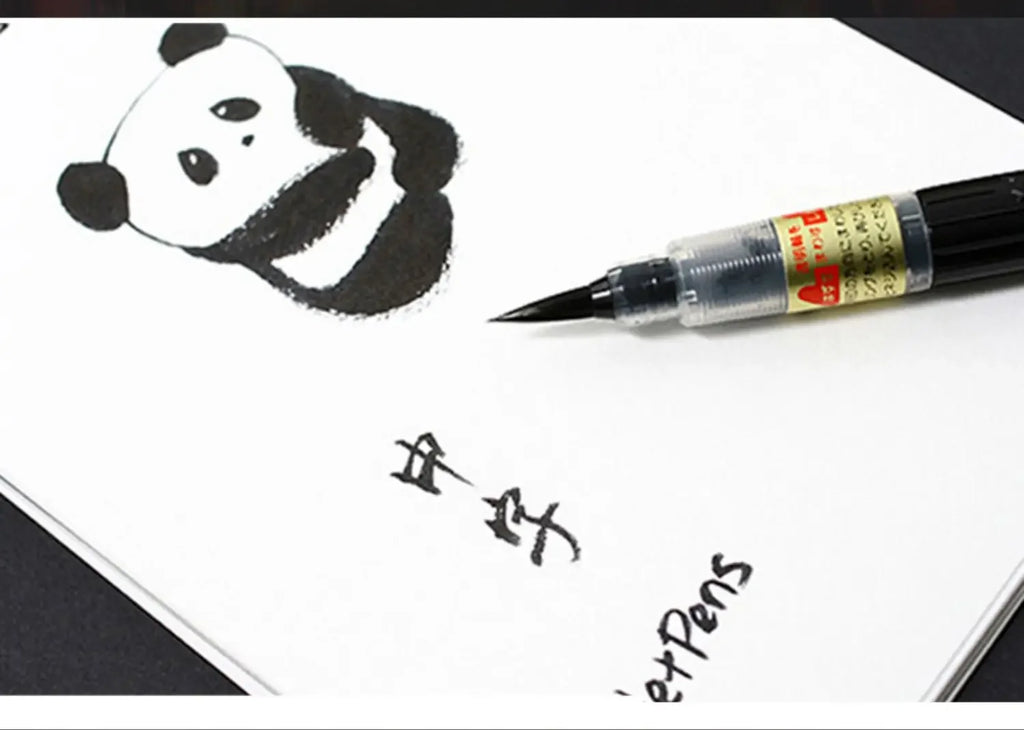 1PC Pentel Fude Brush Pen in Bister Pack ,Nylon Polypropylene Calligraphy Pen Chinese Painting Craft Supplies XFL2F