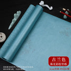 Sumi Art Wax Dye Pearlescent Ink Colorful Half Ripe Rice Paper Xuan Paper Scroll Multicolor Brush Calligraphy Creation Work Roll