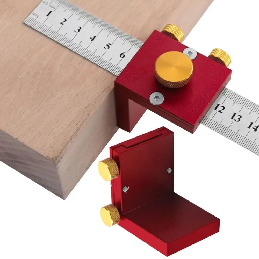 Professional T-Type Woodworking Scriber Precision Marking Gauge Scribing Positioning Block Adjustable Alloy Scribing Ruler DIY
