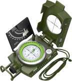Proster IP65 Compass - Lensatic Sighting, with Clinometer & Carry Bag for Camping, Hiking, Geology