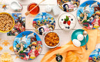 117 Pcs One Piece Party Supplies-One Piece Party Banner Balloons Cake Topper Plates Etc One Piece Birthday Party Decorations