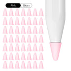 50Pcs/set Tip Cover for Apple Pencil 2nd 1st Generation Nib Case Candy Color Stylus Pen Point Sleeve Silicone Protective Cover
