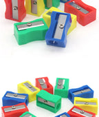 8pcs Mini Colored Single Hole Rectangular Plastic Pencil Sharpener for Elementary School Students, Manual Turning Pencil Sharpe