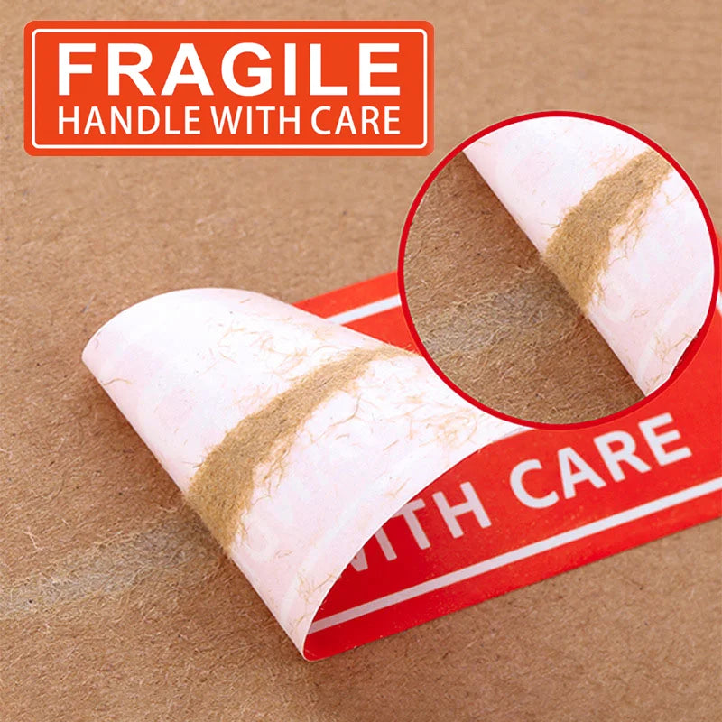 300/600pcs Fragile Stickers "Handle with Care" Packaging, Paper Labels for Safe Shipping Cartons Boxes, Moving,Glass Packages