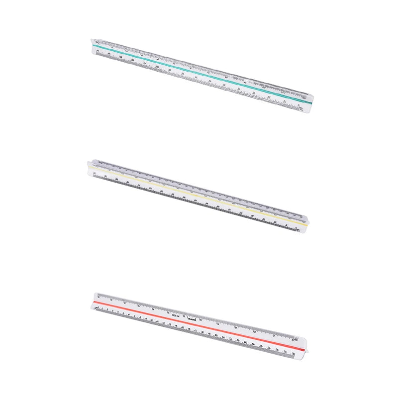 Colourful Student Flexible Ruler, Inch And Metric, 30 Cm/12 Inch, 20 Cm/8 Inch, 15 Cm/6 Inch, Random Colors Student Stationary