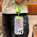 Cute Creative Cartoon Mobile Phone Universal Lanyard Three-Color DYM Wrist Strap Hand-Woven Hand Rope Phone Hanging Accessories