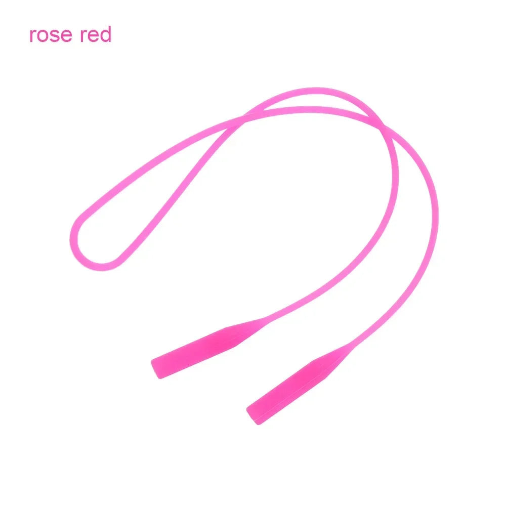 1PC Silicone Eyeglasses Straps Candy Color Elastic Reading Glasses Chain Sports Cord Holder Sunglasses Anti Slip String Ropes