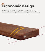Solid Wood Keyboard Wrist Rest for 87 Key Mechanical Keyboard, Ergonomic Wooden Palm Rest with Non Slip Base