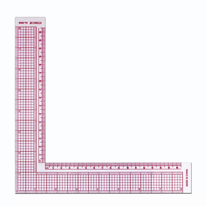 L-type ruler drawing supplies quilting ruler right-angle sewing accessories patchwork tools clothing cutting technology ruler