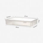 A4 Dust Proof Document Organizer Storage Box Black Transparent Simple Certificate File Box Container for Easy Organization
