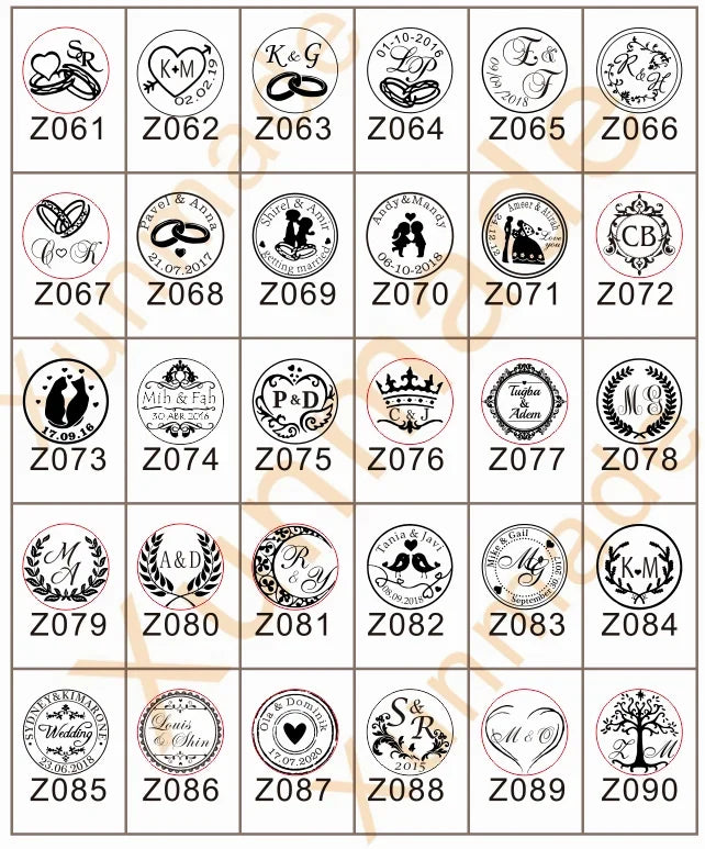 Customize Embossing Stamp Wedding Monogram Embosser Stamp,Personalized 2 initials Embosser Stamp,Wedding gift,hand held embosser