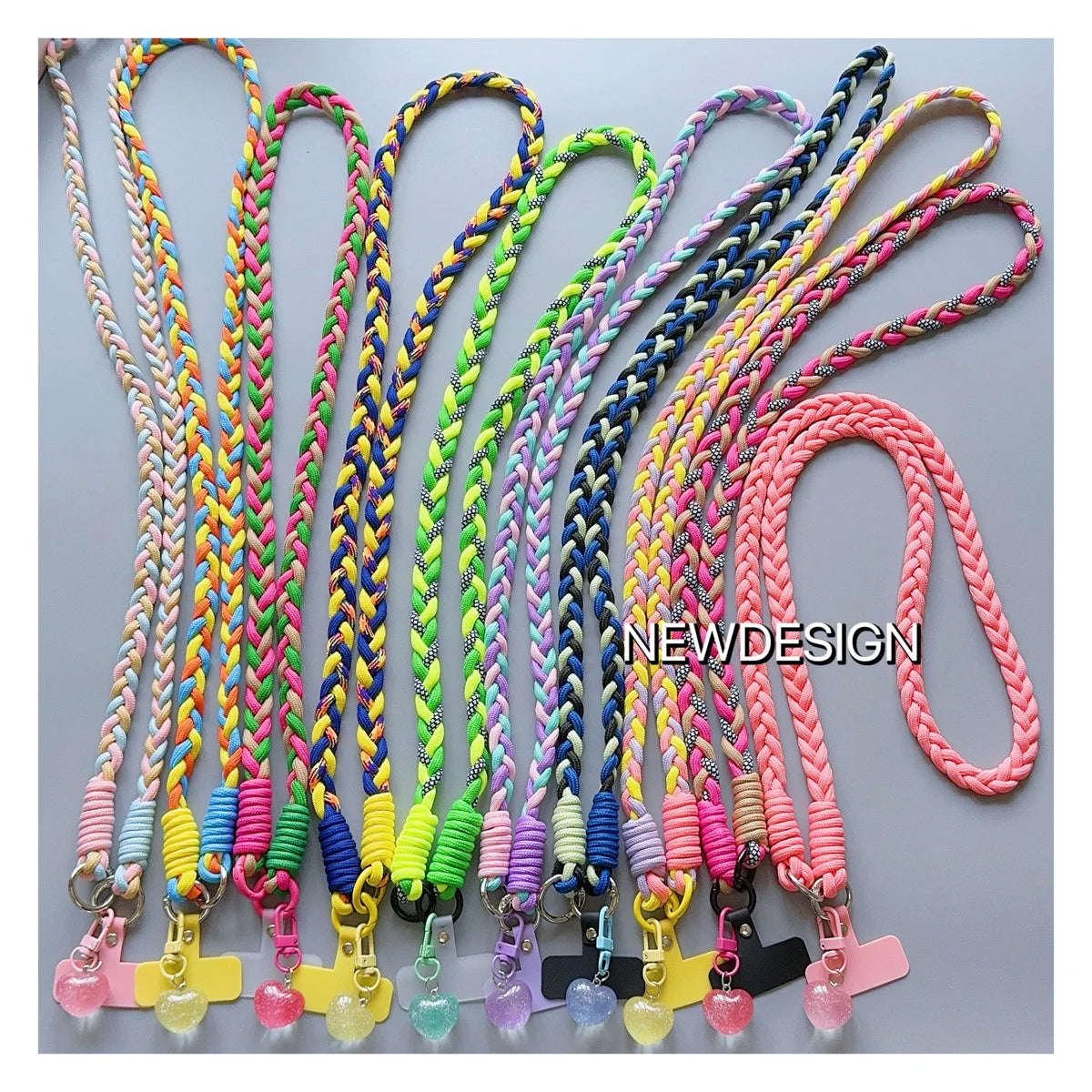Creative Cartoon Mobile Phone Universal Lanyard Crossbody Long Rope Lanyard Rope Cartoon Decorative Pendant Accessories