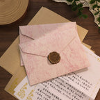 5pcs Gilded Shadow Envelope Channel Style Texture Envelope  For Handwritten Love Letter Birthday Greeting Card Invitation