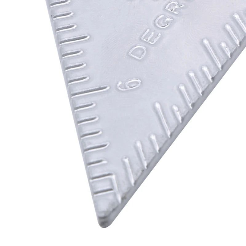 7 Inch Aluminium Alloy Triangle Ruler Measurement Tool Carpenter Set Square Angle Woodworking Try Square