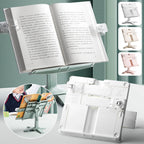Portable Adjustable Rotatable Reading Bookshelf Multifunctional Document Holder Lifting Landing Book Support for Home