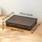 Office Large Capacity Plastic Storage Box With Flap Lid Multipurpose Clear Organizers Art Supply Document Box Organization