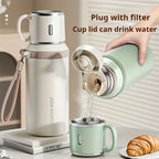 316 Stainless Steel Insulated Water Bottle with Cup Portable Vacuum Flask for Outdoor Activities Handheld Tumbler Keep 24Hr Cold