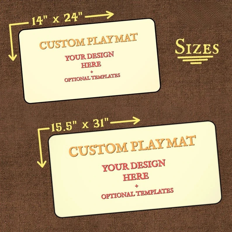 Custom TCG Playmat 24"X14" Personalized Play Mat Custom Board Game Mats With Zones MTG Tabletop Accessories Trading Card Games